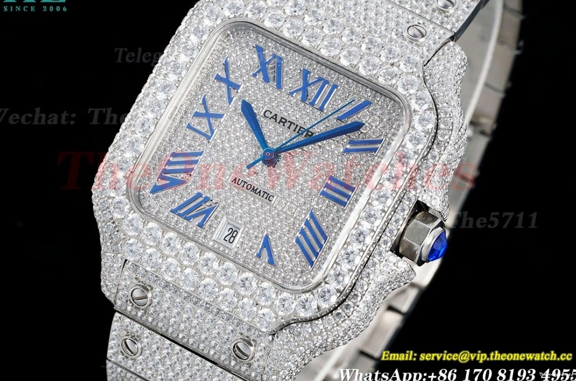 SS Mens XL 100 40mm Rmn MY9015 AMG Santos SS Dia 0124